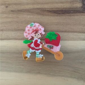Erstwilder Strawberry Wheelbarrow Shortcake 2nd Brooch Pin New With Defect